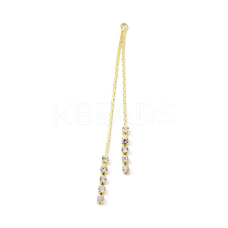 Brass Coreana Chain Tassel Big Pendants KK-P227-12G-1