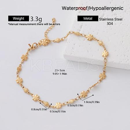 Elegant 304 Stainless Steel Link Chain Bracelets for Women XA7363-5-1
