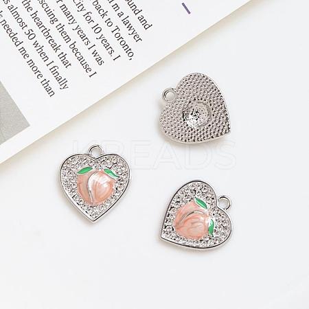 Alloy Rhinestone Pendants INS-PW0002-10C-1