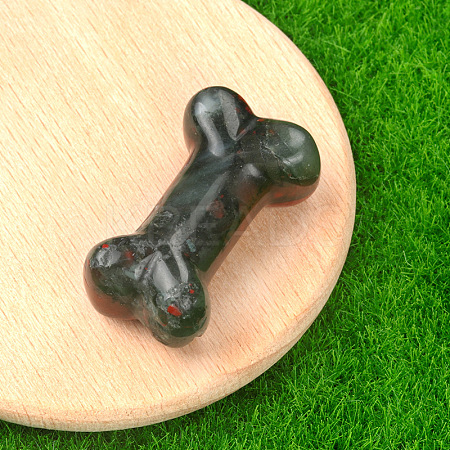 Natural Bloodstone Carved Healing Bone Figurines PW-WG39010-22-1