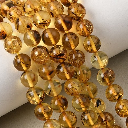 Natural Amber Beads Strands G-K376-H03-01-1