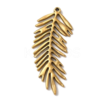 PVD Vacuum Plating 304 Stainless Steel Pendants STAS-L081-005G-04-1