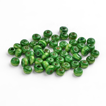 Dyed Natural Wood Beads WOOD-S614-7-LF-1