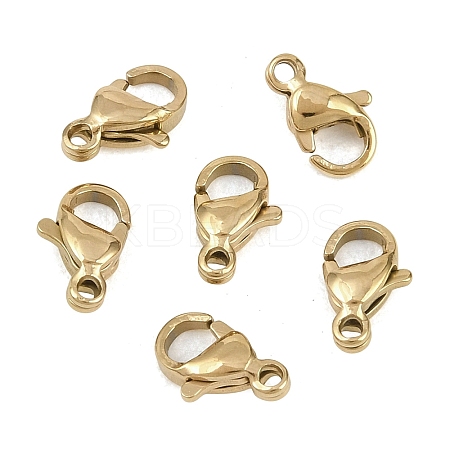304 Stainless Steel Lobster Claw Clasps STAS-D218-01G-03-1