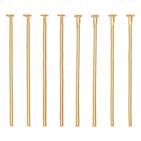 80Pcs Brass Flat Head Pins KK-LP0001-73-1