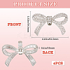 4Pcs Alloy Rhinestone Shoe Decoration AJEW-GF0009-29P-2