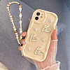 1 Set ABS Plastic Imitation Pearl & Wood & Polymer Clay Beaded Mobile Straps HJEW-FH0001-54-8