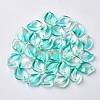 Transparent Spray Painted Glass Pendants GLAA-S054-001B-04-1
