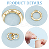 6Pcs 3 Styles Brass Twister Clasps KK-UN0002-52-5