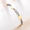 304 Stainless Steel Oval Link
Chain Bracelets for Women Men BJEW-F527-08A-GP-2