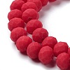 Glass Beads Strands EGLA-A034-P6mm-MD22-4