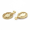 Brass Micro Pave Cubic Zirconia Pendants KK-Q252-073-NF-2