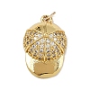 Brass Micro Pave Cubic Zirconia Pendants KK-S526-10G-A-1