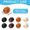 240Pcs 4 Styles Wood European Beads WOOD-GO0001-11-2