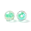 Two Tone UV Plating Rainbow Iridescent Acrylic Beads LS-TACR-D010-06A-3