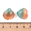 Transparent Glass Petal Pendants GLAA-T030-05B-3