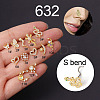 20G Stainless Steel Cubic Zirconia Fishtail Nose Rings WG80602-45-1