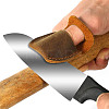 3Pcs 3 Colors Cowhide Thumb Protector for Woodwork Carving AJEW-GO0001-69-6
