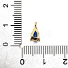 Brass Micro Pave Cubic Zirconia Pendants KK-D356-08G-G-3