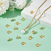 100Pcs 304 Stainless Steel Bead Cap Pendant Bails STAS-UN0063-19-2