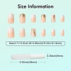 ABS Plastic Full Cover Press On False Nails DIY-CJC0006-15-2