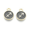 Alloy and Enamel Charms ENAM-T021-28J-1