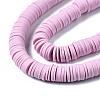 Flat Round Handmade Polymer Clay Beads CLAY-R067-10mm-26-4