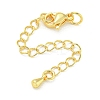 Rack Plating Brass Chain Extender FIND-T071-15G-1