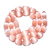 Dyed Natural Selenite Beads Strands G-T138-233I-2