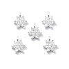 925 Sterling Silver Micro Pave Clear Cubic Zirconia Star Charms STER-D302-04A-S-1