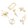 12Pcs 6 Style Alloy Pendants FIND-CW0001-15-2