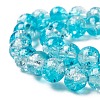 Baking Paint Crackle Glass Bead Strands CCG-S001-8mm-06-3