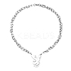 Fashionable Hip-hop 304 Stainless Steel Thorn Rabbit Pendant Necklaces for Women's Daily Wear QJ4694-2