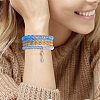 4Pcs 4 Style Natural Malaysia Jade & Synthetic Citrine Stretch Bracelets Set with Glass Beaded BJEW-SW00105-03-6