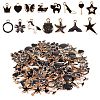 140Pcs 14 Styles Alloy Pendants ENAM-SZ0001-91-1
