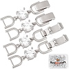 6Pcs Extender Clasps Brass Micro Pave Cubic Zirconia Fold Over Extension Clasps FIND-BBC0003-54B-1