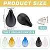 14Pcs 7 Colors Blown Glass Teardrop Bubble Vial GLAA-PH0003-15-2