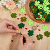 240Pcs 5 Stylle Wool Felt Clovers FIND-OC0013-46-3
