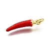 Brass Enamel Pendants KK-F896-01A-G-2