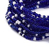Bohemia Style Glass Beaded Multi-strand Bracelets for Women BJEW-G720-01D-3