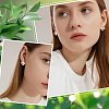 6 Pairs 2 Colors 304 Stainless Steel Stud Earring Settings STAS-UN0031-70-6
