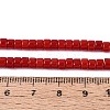 Opaque Solid Color Glass Beads Strands GLAA-N026-2x4mm-06-4