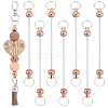 10Pcs Alloy Beadable Keychain Bar for Jewelry Making DIY Crafts FIND-SC0014-33A-1