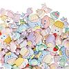 120Pcs 6 Styles Cartoon Opaque Resin Cabochons RESI-SP0001-26-6