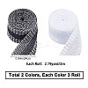 6 Rolls 2 Colors Polyester Ribbon OCOR-GF0001-37-2