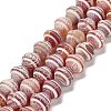 Dyed Natural Weathered Agate Beads Strands G-G203-04-2