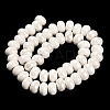 Glazed Porcelain Rondelle Beads PORC-Q001-01K-3