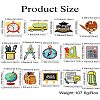 28Pcs 14 Styles Teachers' Day Double-sided Printed Acrylic Pendants OACR-CJ0002-13-8