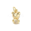 Brass Micro Pave Cubic Zirconia Pendants ZIRC-I356-14G-02-1