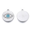 304 Stainless Steel Pendants STAS-N098-178P-1